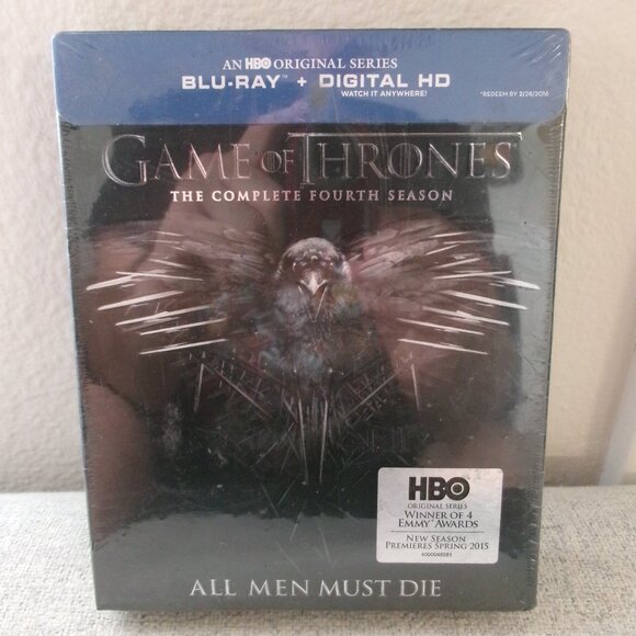 Game of Thrones Complete Season 4 on Blu-Ray and Digital HD DVD - New, Unopened - Picture 1 of 6